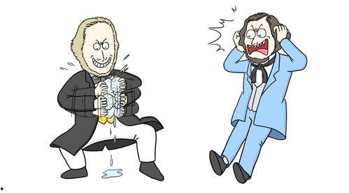 吃瓜群众绘画图片,描绘人间百态的趣味画卷